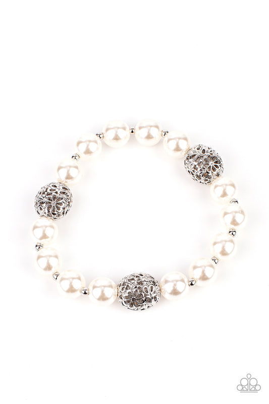 Upscale Whimsy - White - Paparazzi - Davetta Jewels