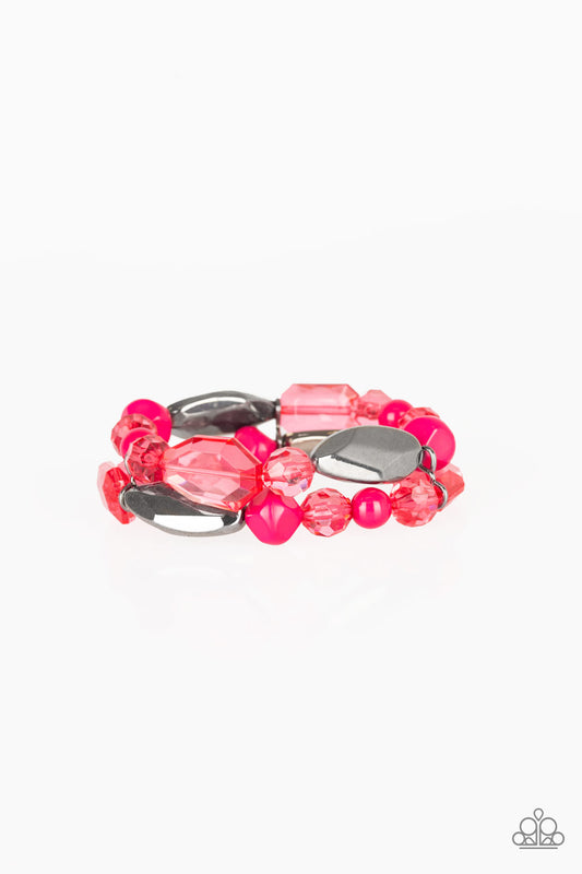 Rockin Rock Candy - Pink - Paparazzi - Davetta Jewels