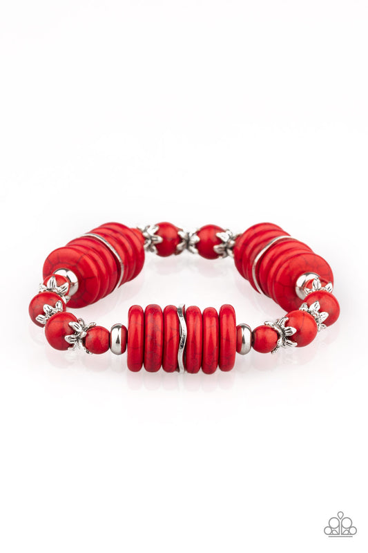 Sagebrush Serenade - Red - Paparazzi - Davetta Jewels