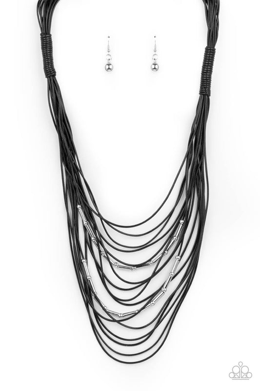 Nice CORD-ination - Black - Paparazzi - Davetta Jewels