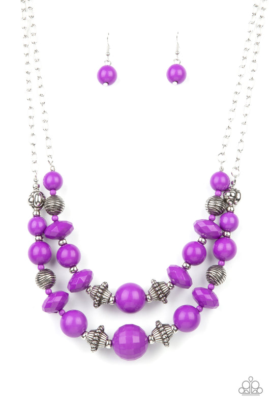 Upscale Chic -  Purple - Paparazzi - Davetta Jewels