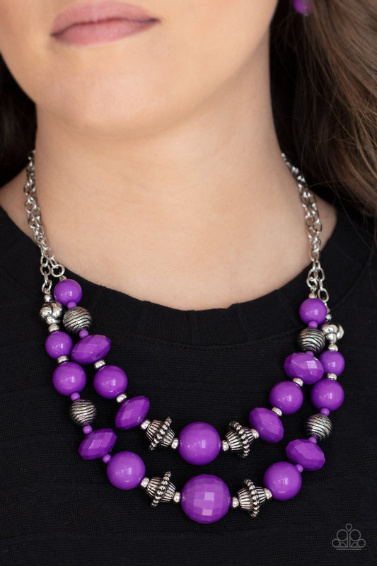 Upscale Chic -  Purple - Paparazzi - Davetta Jewels