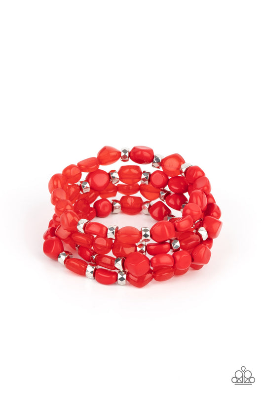 Nice GLOWING! - Red - Paparazzi - Davetta Jewels