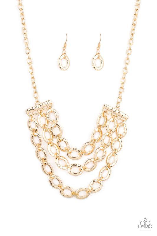 Repeat After Me - Gold - Paparazzi - Davetta Jewels