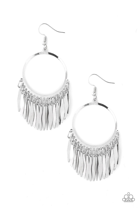 Radiant Chimes - Silver - Paparazzi - Davetta Jewels