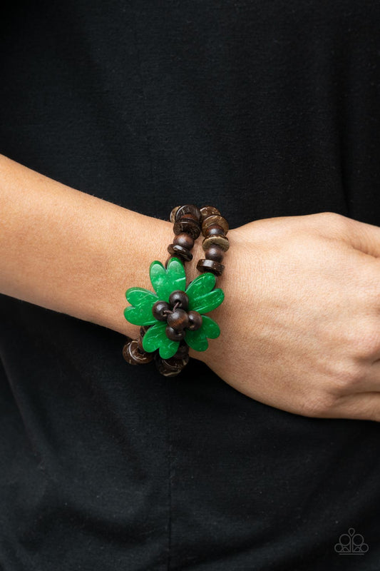 Tropical Flavor - Green -  Paparazzi - Davetta Jewels