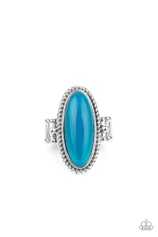 Oval Oasis - Blue - Paparazzi - Davetta Jewels