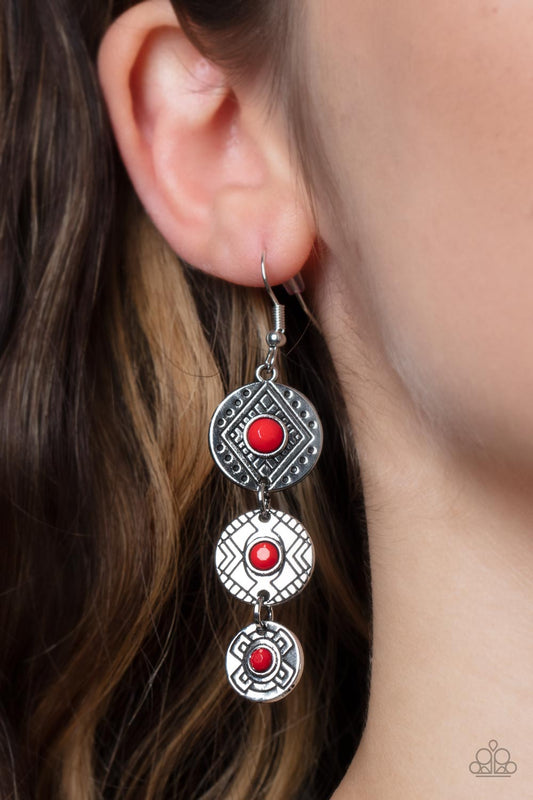 Totem Temptress - Red - Paparazzi - Davetta Jewels