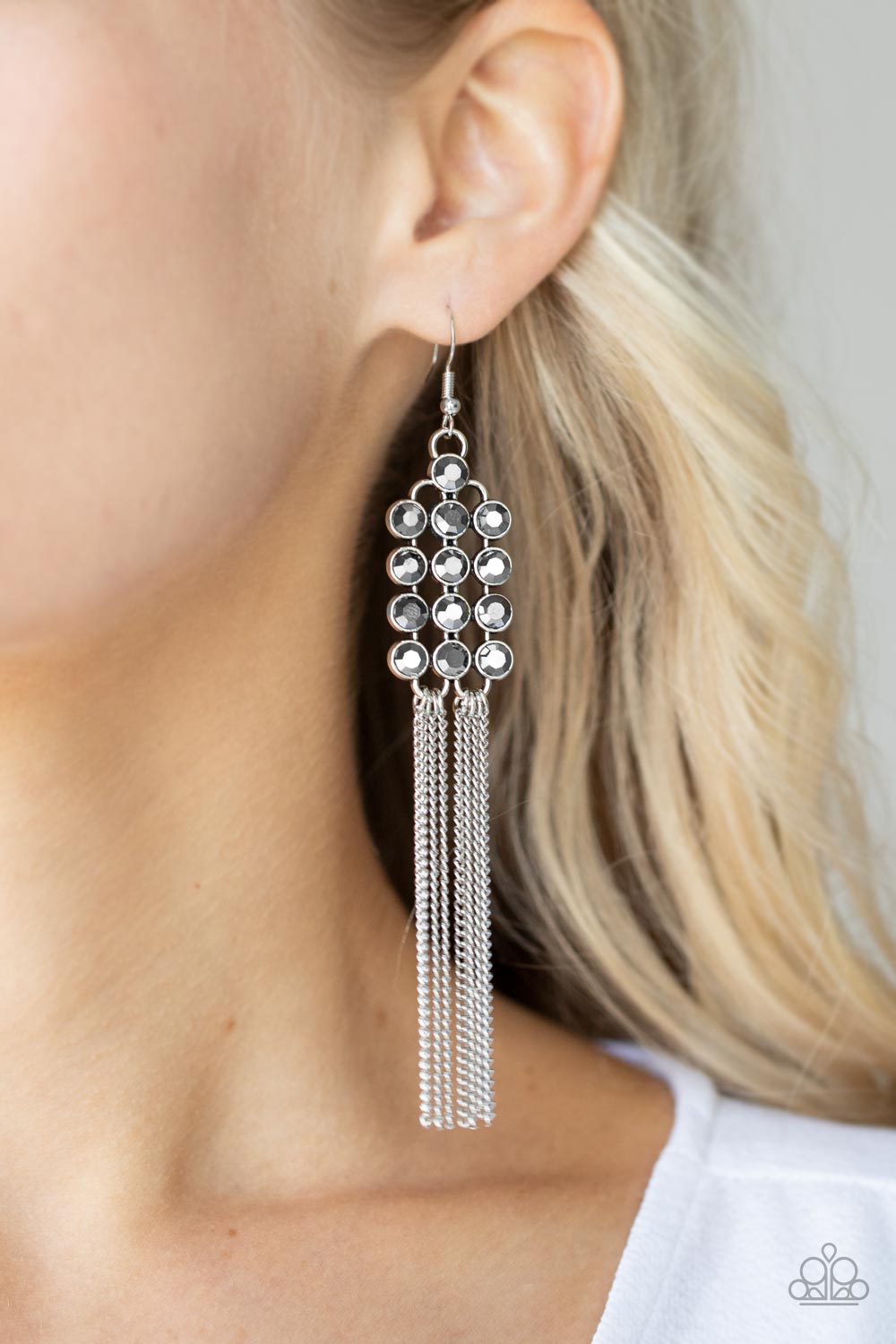 Tasteful Tassel - Silver - Paparazzi - Davetta Jewels