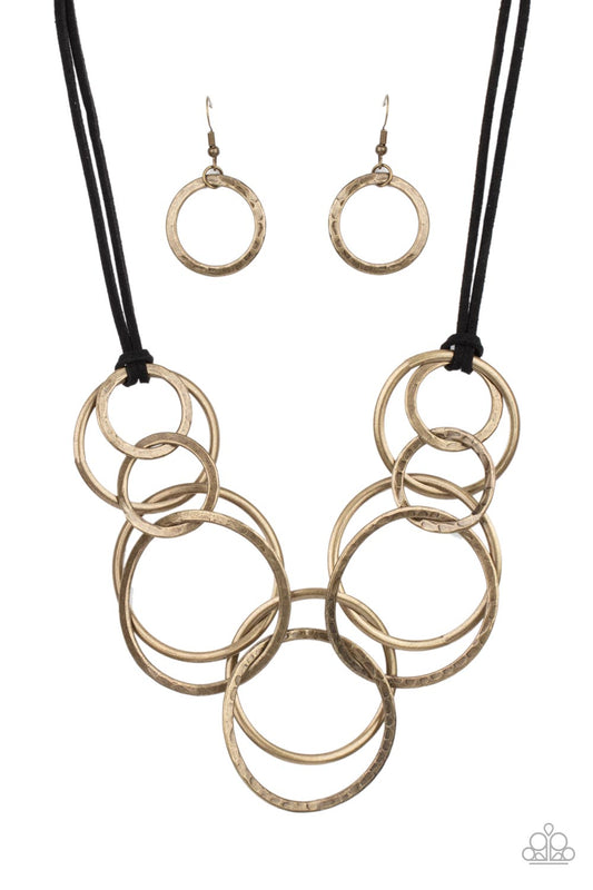 Spiraling Out of COUTURE - Brass - Paparazzi - Davetta Jewels