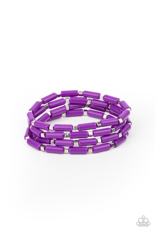 Radiantly Retro - Purple - Paparazzi - Davetta Jewels