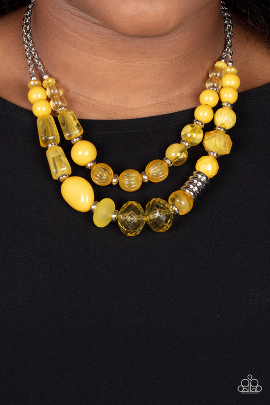 Pina Colada Paradise - Yellow - Paparazzi - Davetta Jewels