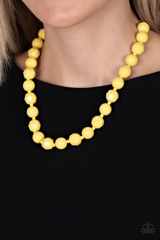 Popping Promenade - Yellow - Paparazzi - Davetta Jewels