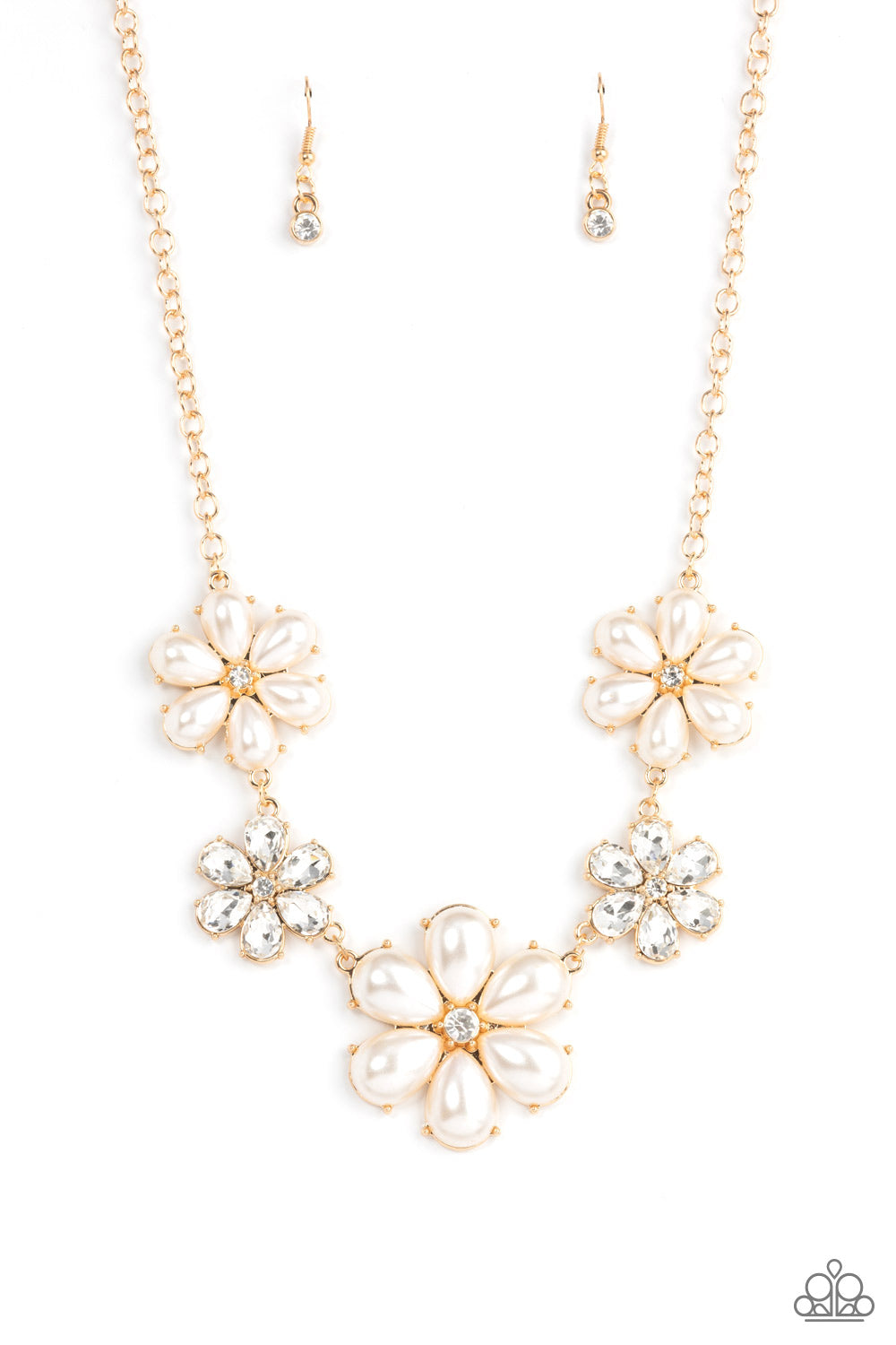 Fiercely Flowering - Gold - Paparazzi - Davetta Jewels