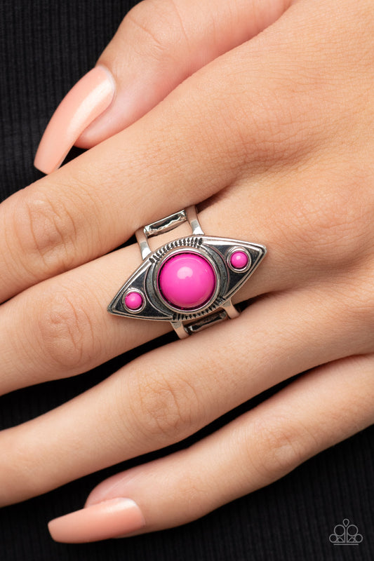 Pivoting Point - Pink -  Paparazzi - Davetta Jewels